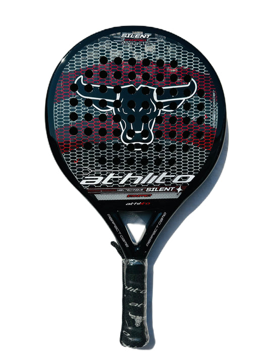 Athlito Silent 18K Carbon Fiber Padel Racket – Spanish Round Mold for Power & Control
