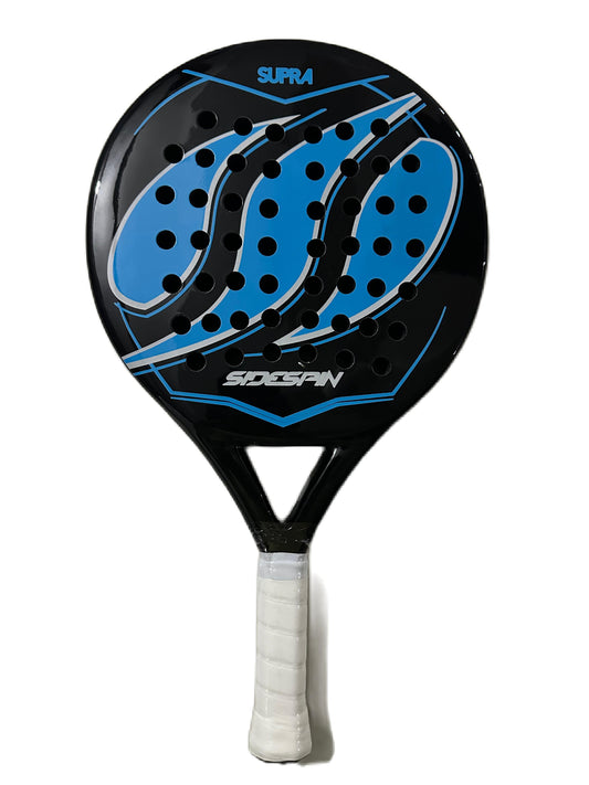 Athlito Sidespin Blue fiber Glass Padel Racket – Round Mold for Balanced Play