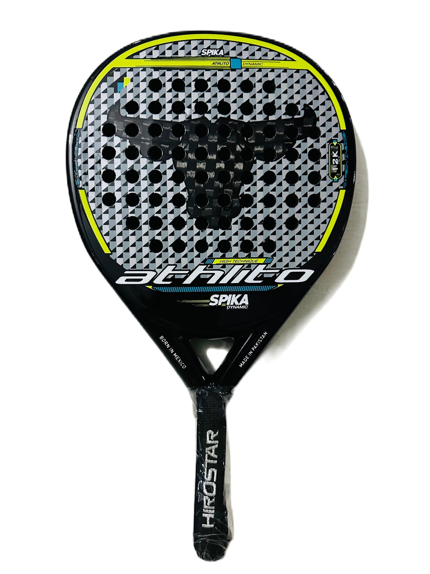 Athlito Spika 12K Carbon Padel Racket – Italian tear drop Mold for Ultimate Performance