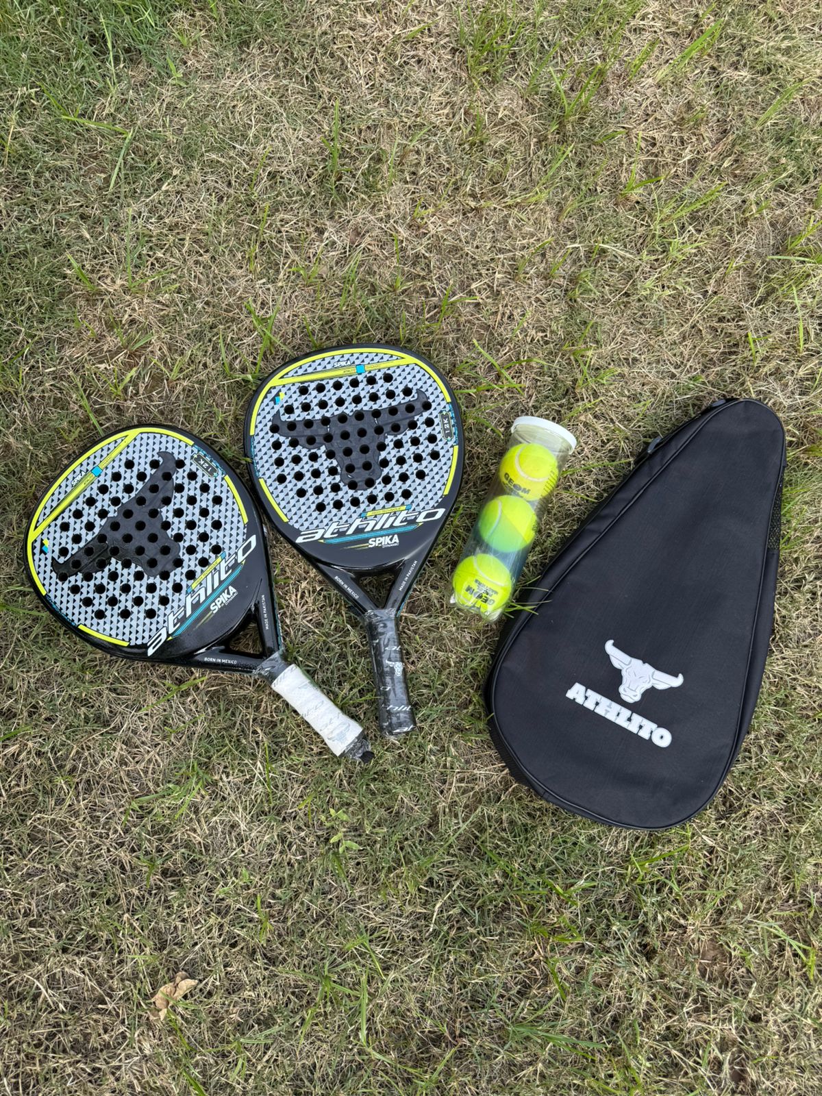 Pair of 12k Carbon Padel Racket  With a Bag and 3 Padel Racket Balls