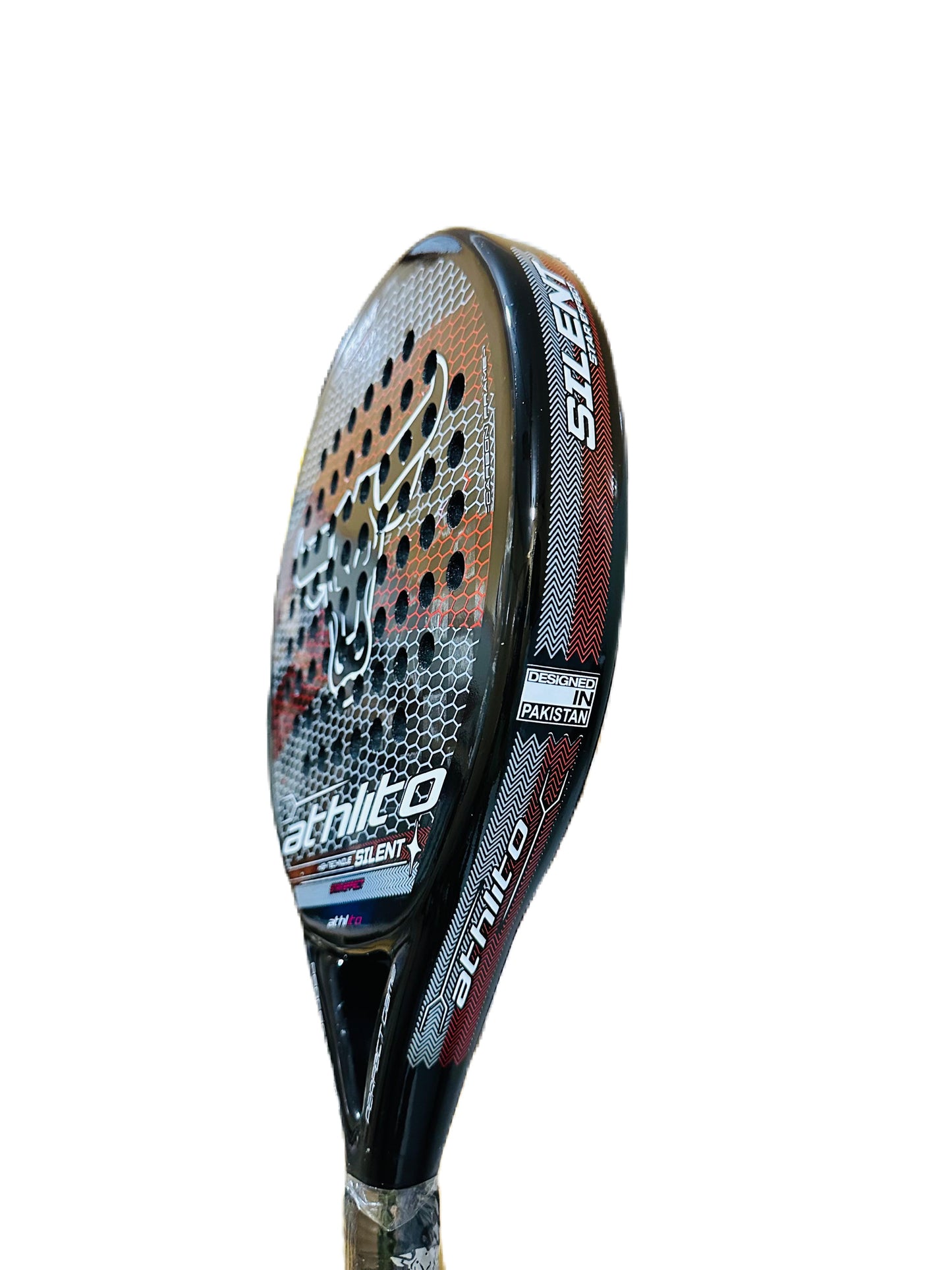 Athlito Silent 18K Carbon Fiber Padel Racket – Spanish Round Mold for Power & Control