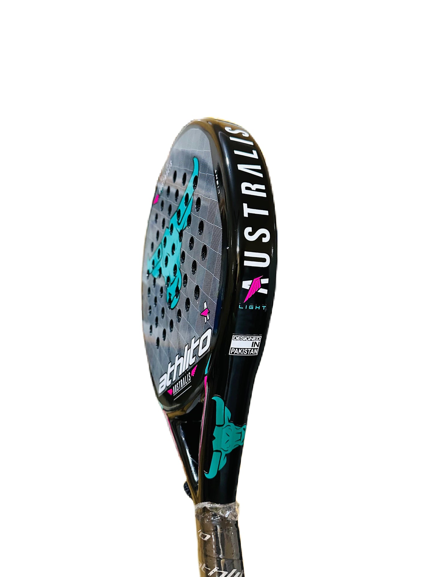 Athlito Australis Light Carbon Glass Padel Racket – Round Mold for Balanced Precision