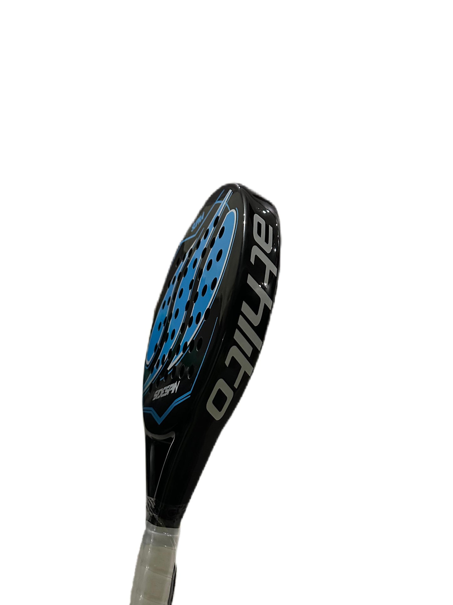 Athlito Sidespin Blue fiber Glass Padel Racket – Round Mold for Balanced Play