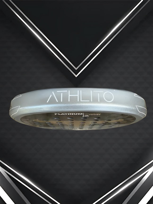 Athlito Platinum Gold Premium 18K Carbon Padel Racket – Italian Diamond Mold for Ultimate Power