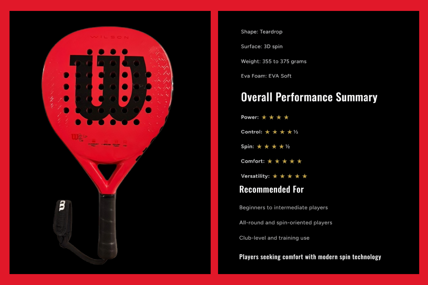 Wilson 3k Carbon Racket