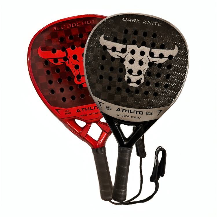 Pair of 18k Carbon Rackets - Dark knite & Bloodshot