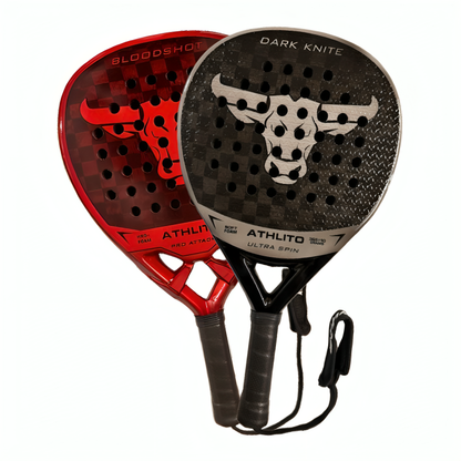 Pair of 18k Carbon Rackets - Dark knite & Bloodshot