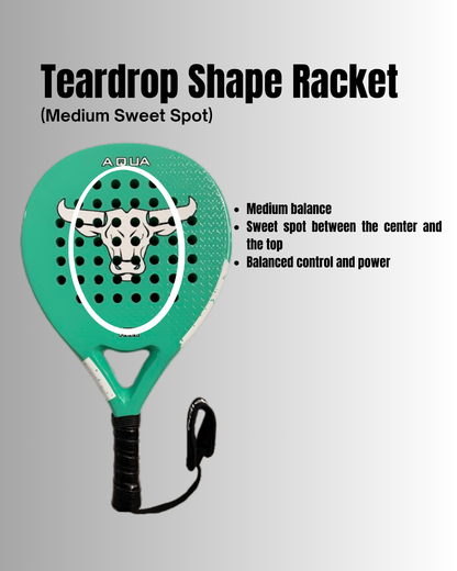 Athlito Aqua Carbon Glass Padel Racket