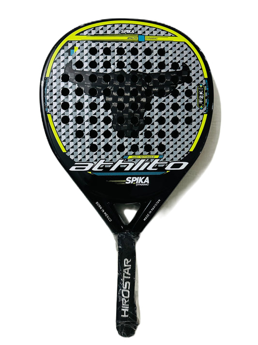 Athlito Spika 12K Carbon Padel Racket – Italian tear drop Mold for Ultimate Performance