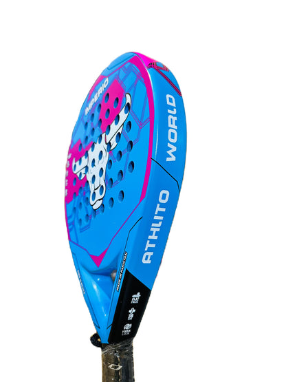 Athlito Imperio Carbon Glass Padel Racket – Spanish Tear Drop Mold for Power & Balance