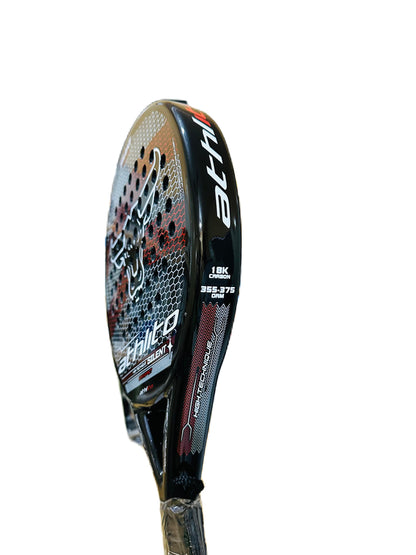 Athlito Silent 18K Carbon Fiber Padel Racket – Spanish Round Mold for Power & Control