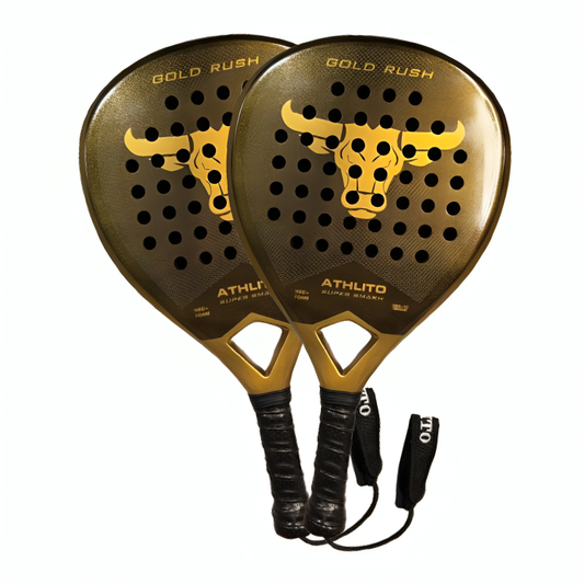 Pair of Athlito Gold Rush 3K Carbon Padel Racket 2026