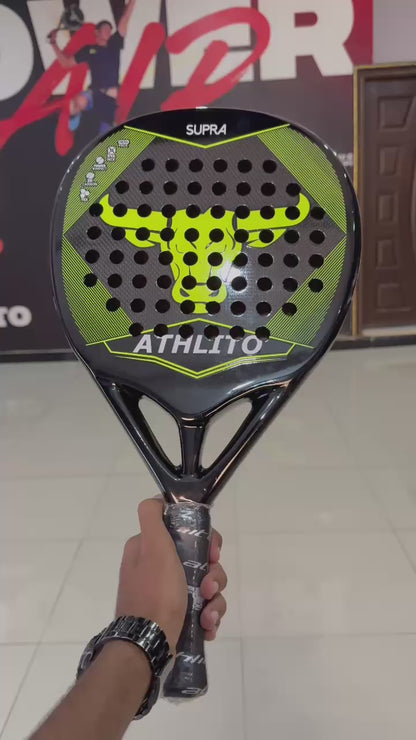 Athlito Supra 3K Carbon Padel Racket – Spanish Double Window Mold for Perfect Smash