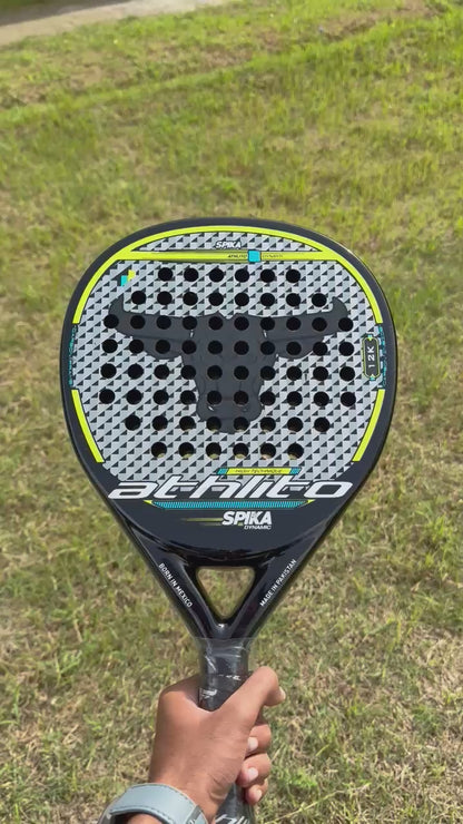 Athlito Spika 12K Carbon Padel Racket – Italian tear drop Mold for Ultimate Performance